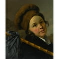 thumbnail image 2 of Martin Drölling 12x14 Black Ornate Wood Framed Double Matted Museum Art Print Titled: Portrait of Mademoiselle De Saint Aubin (1764-1850), 2 of 5