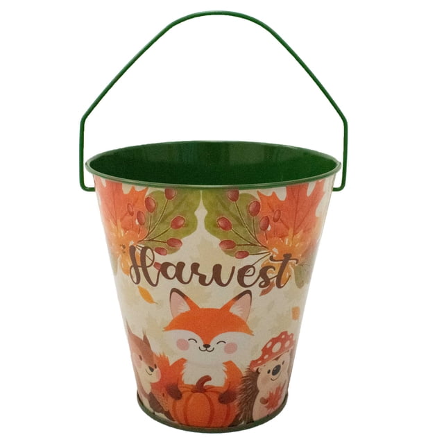 Artículo Decorativo Prichos Cubeta Otoño 11.5x11x11 cm