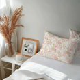 thumbnail image 6 of Lumbar Pillow Covers 20x12 Inch Set of 2, Pink Flowers Waterproof Outdoor Pillow Covers, Country Botanical Floral Leaves Romantic Decorative Cushion Pillowcases for Couch, Sofa, Bed, Garden, Patio, 6 of 9