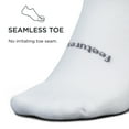 thumbnail image 3 of Feetures High Performance Max Cushion Quarter Sock for Women & Men - Moisture-Wicking Athletic Socks - Old White, L (1 Pair), 3 of 6