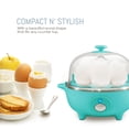 thumbnail image 6 of Elite Cuisine EGC-007T Maxi-Matic Egg Poacher & Egg Cooker with 7 Egg Capacity, Teal, 6 of 7