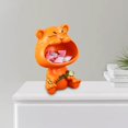 thumbnail image 4 of GUOOL Animal Statue Storage Container Holder Resin Figurine Sundries Container Jewelry Orange, 4 of 7