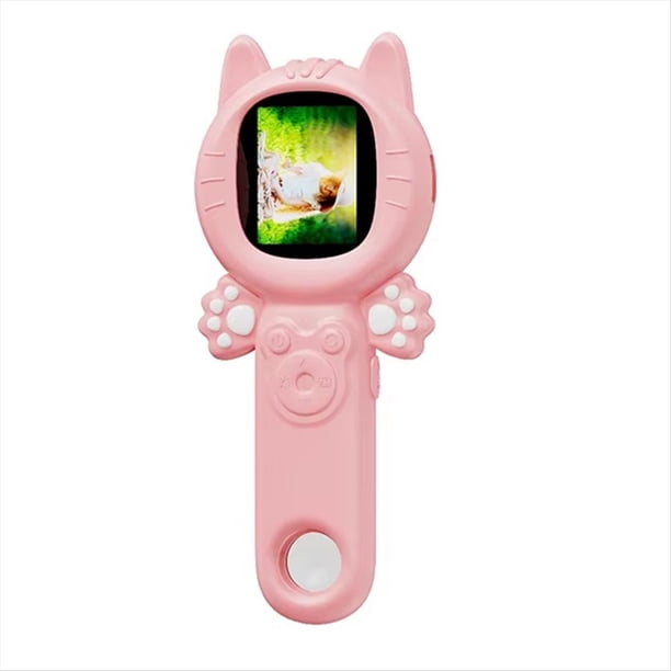 Mini Microscopio Digital 2 en 1, 500X, Cámara de 2 MP con 8 LED, Ideal para Niños, Plantas e Insectos, Color Rosa.