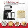 thumbnail image 6 of Holstein Housewares - 250W 5-Speed Hand and Stand Mixer with LED Light, Black/Stainless Steel, 6 of 9