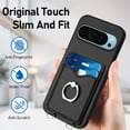 thumbnail image 4 of Allytechgroup Google Pixel 9 Wallet Case for Women Men, Premium PU Leather Shockproof Hand Wrist Slim Fit Back Cover Phone Case for Google Pixel 9, Black, 4 of 6