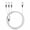 White, variant on Charging Cable Cell Phone Charger Cord For Type C Micro USB 3 In 1
