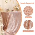 thumbnail image 4 of Mantel Poise3eHome con lentejuelas en oro rosa 127 x 183 cm, 4 of 7