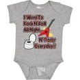 thumbnail image 3 of Inktastic I Want to Rock N' Roll N' Potty Everyday Boys or Girls Baby Bodysuit, 3 of 5