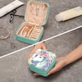 thumbnail image 7 of GZHJMY Rainbow Unicorn Compact Leather Jewelry Box - Mini Travel Jewelry Case Organizer & Holder for Girls, Women | Ideal for Necklace Bracelet Earrings Rings, 7 of 7