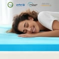 thumbnail image 4 of DyFun 2" Full Medium Soft Gel Memory Foam Mattress Topper Pressure Relief Bed Mattress Pad, 4 of 8