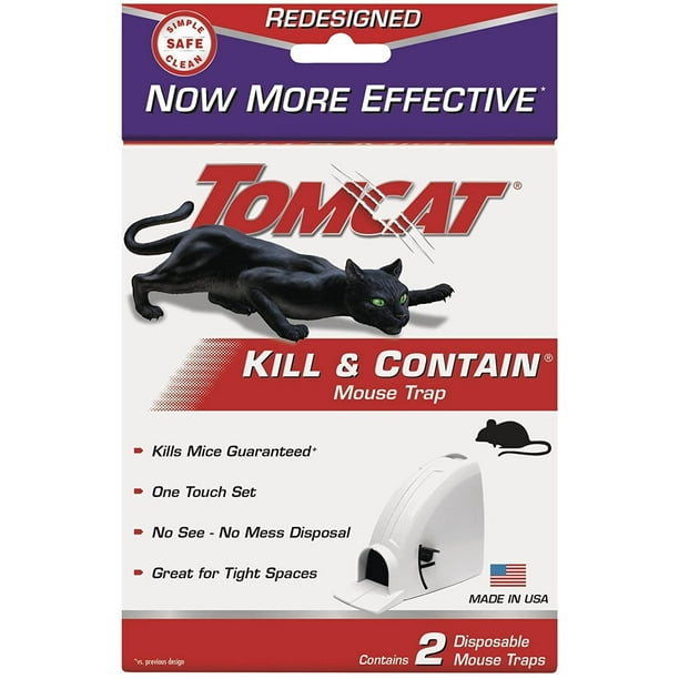 Tomcat Kill and Contain Mouse Trap, 2Pack(2Pack 4 Traps total