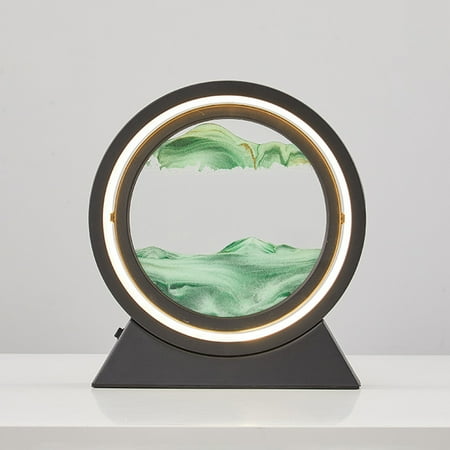 

3D Mobile Sand Painting Lamp Hourglass LED Lamp Colorful 3 RGB Lights for Home Desktop Cabinet Decor