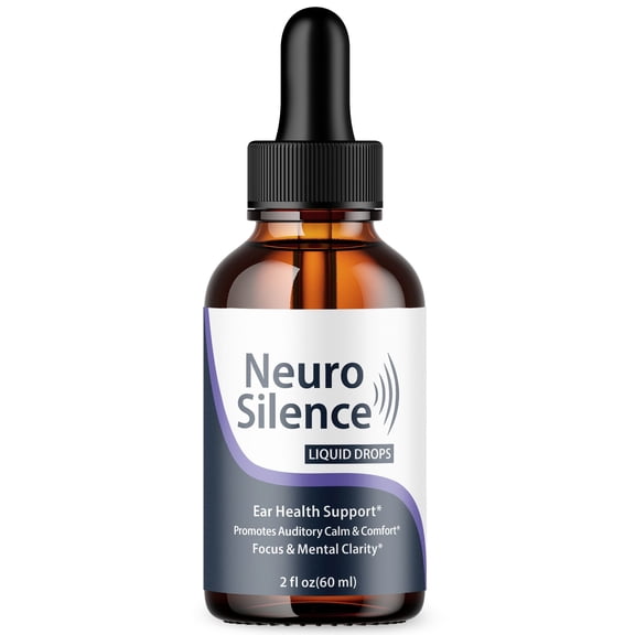 Neuro Silence Ear Health Support Drops Natural Formula Healthy Hearing Supplement NeuroSilence 30 Servings