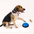 thumbnail image 3 of Botón de comunicación para mascotas Altavoz para perros Entrenamiento Juguete parlante Grabación Sonda Caja para apretar Voz 1 paquete Azul oscuro, 3 of 5
