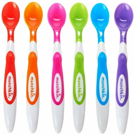 Munchkin Soft-Tip Infant Spoon, BPA Free, Multi-Color, 6 ct