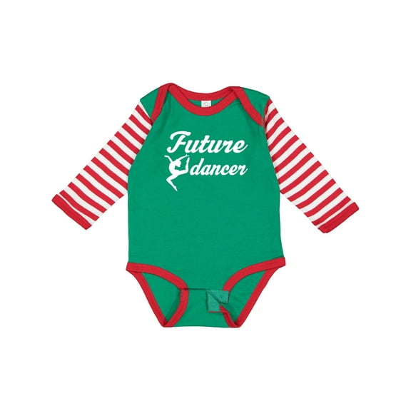 Inktastic Future Dancer Childs Dancing Girls Long Sleeve Baby Bodysuit