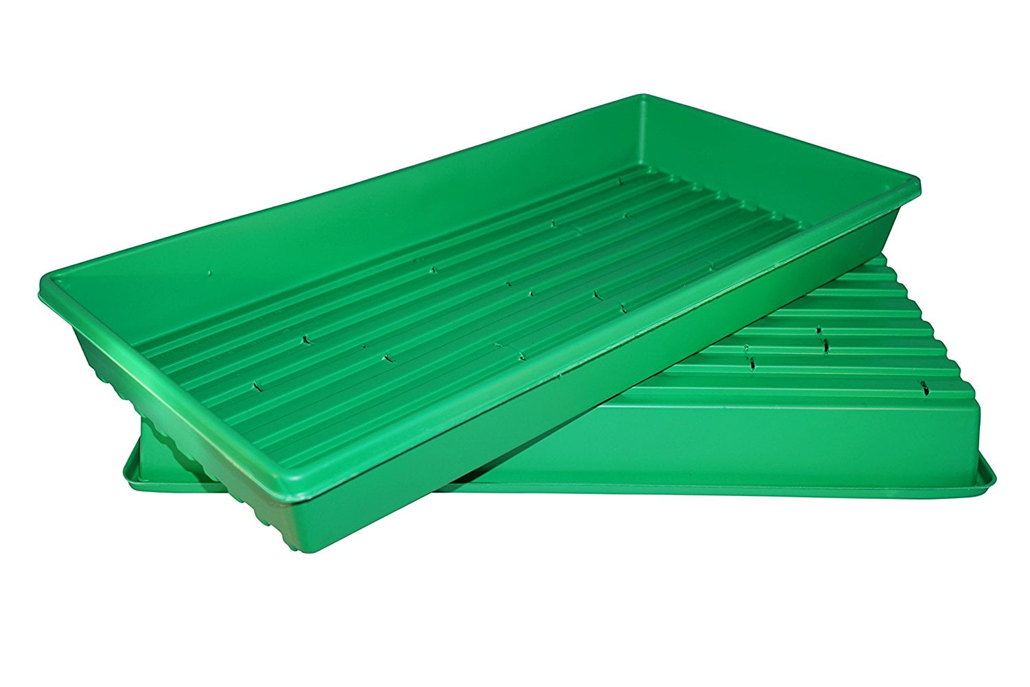 Plants Grow Seedlings 5 Pack 1020 Plant Growing Trays Wheatgrass Lightweight; Designed for Indoor Gardening and Greenhouse use Microgreens Holds Up to 35 lbs; Sturdy ; No Drain Holes