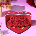 thumbnail image 3 of HELIAHOO Bloc-Notes 3D Rose Romantique Roses Bloc-Notes Modèle 3D Saint-Valentin Bloc 3D Accessoires de Bureau Notes Cadeau Blocs-Notes Adhésifs Calender Rose Papier Déchiré Mémo Notes Adhésives 3D AZ83-21438, 3 of 9