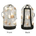 thumbnail image 4 of RMDQTR Durable Large Laundry Backpack with Drawstring Closure Ideal for Laundry Trips,Travel&Camping Cute Farm Animals, 4 of 7