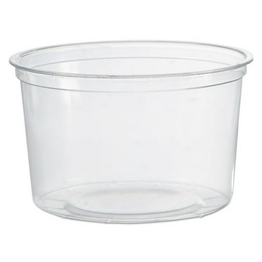 WNA Deli Containers, 16 oz, Clear, Plastic, 50/Pack, 10 Packs/Carton