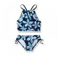 thumbnail image 1 of Girls Bikini 2-Piece Swimsuit UPF 50+ Beach Sport Halter Bathing Suits, 1 of 4