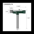 thumbnail image 3 of 4 Piezas CNC Spoilboard Surfacing Router Bits, Juego de para Enrutador de Aplanamiento de Carburo de de 1/4 de Pulgada Cortador de Ranura Rabbet, 3 of 7