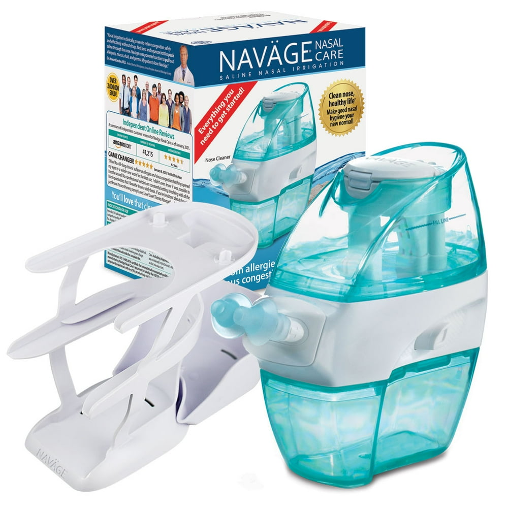 Navage Nasal Irrigation ESSENTIALS Bundle Navage Nose Cleaner, 20