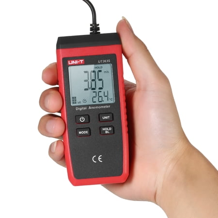 Anemometer Wind Speed Meter Air Velocity Temperature Velocity Temperature Tester Meter Air Velocity Handheld Wind Speed Anemometer Handheld Wind Ut363s Lcd Anemometer Jinmie Ut363slcd Dsfen