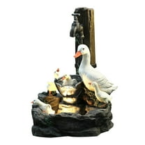 Feltree Home Decor Clearance Resin-Duck Family Patio Garden Decoration Animal Garden Statue