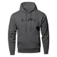 thumbnail image 4 of Sudadera con capucha de manga larga para hombre, ropa deportiva con latido de corazón de montaña, color negro y gris, otoño, 4 of 5