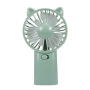 USB Mini Fan Handhold Fan Summer Cool Fan Rechargeable Fan (Green)