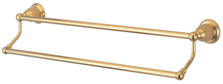 Elements Of Design Eba1753pb 24" Double Towel Bar From The New Orleans Collection - Brass