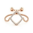 thumbnail image 2 of ANGARA Natural 0.08 Ct. Diamond Fashion Ring in 14K Rose Gold for Women (Ring Size: 11.5), 2 of 9