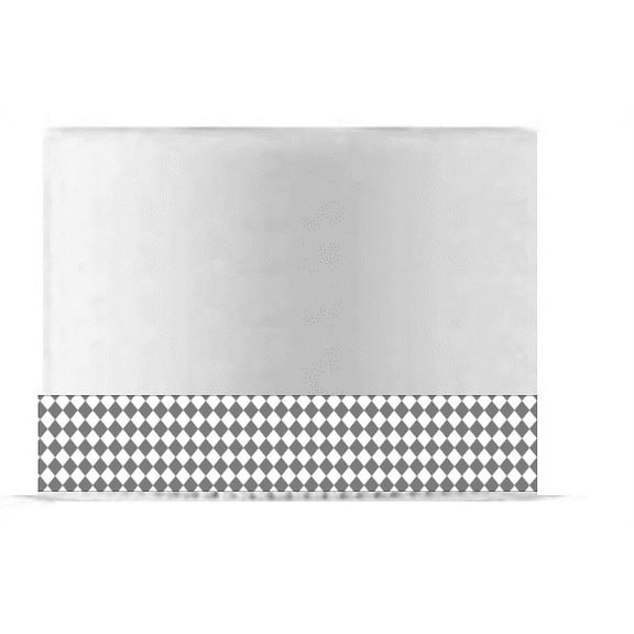 Grey Diamond Edible Cake Decoration Ribbon -6 Slim Strips