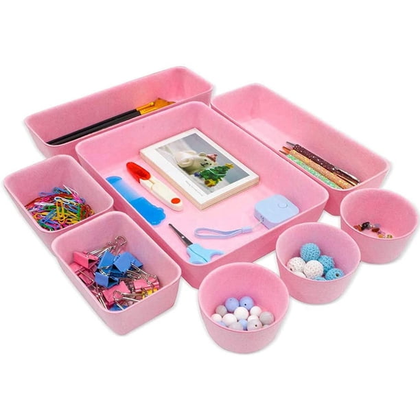Caja de almacenamiento de fieltro - Rosa Adepaton LL-2143-2