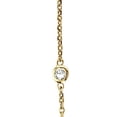 thumbnail image 4 of Diamond Station Necklace Bezel-Set in 14k Yellow Gold (1.00ctw), 4 of 6