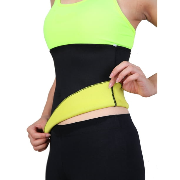 LELINTA Women's Neoprene Hot Thermal Body Shapers Belt Slimming Sweat Sauna  Band Belt Waist Trainer Cincher for Weight Loss 
