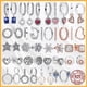 thumbnail image 2 of Pendientes asimétricos de Plata de Ley 925 para mujer, aretes con forma de corazón, brillantes, originales, regalo de moda, 2 of 4