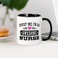 thumbnail image 3 of CafePress - Trust Me I'm An Awesome Nurse Mug - 11 oz Ceramic Mug - Novelty Coffee Tea Cup, 3 of 4