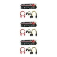 thumbnail image 2 of Wweixi PCI-E 1x vers 6x Carte d'Extension USB3.0 Appareil Adaptateur d'Ordinateur Portable Fente Rouge Câble Rouge 3Ensemble, 2 of 6