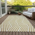 thumbnail image 6 of Addison Rugs Chantille Indoor/Outdoor Transitional Geometric Gold Washable Rectangle Rug, 3' x 5', 6 of 6