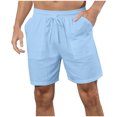 thumbnail image 5 of cfhntfmh Lounge Shorts for Men Soft Elastic Waisted Summer Shorts Big and Tall Casual Wide Leg Gym Running Activewear Clothes, 5 of 7