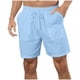 thumbnail image 5 of Cordón Atlético de Color Sólido para Hombre con Bolsillos, Pantalones Cortos Deportivos Casuales Elásticos para Hombres, 5 of 8