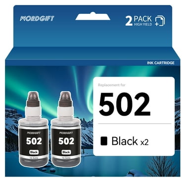 502 Ink T502 Ink for Epson 502 Ink Bottles for Epson 502 Ink | 2 Black