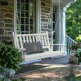 VEIKOUS 2Seat Outdoor Porch Swing, Hanging Wooden Glider w/Hanging