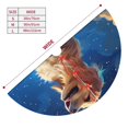 thumbnail image 3 of Sikiie Starry Sky Cloud Dog 30-48 inches {designName} Print Christmas Tree Skirt Snowman Xmas Tree Skirt with Edge Christmas Decorations for Holiday Party30", 3 of 7