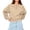 Khaki, variant on Womens Cropped Sweatshirts Casual Henley Neck Snap Button Long Sleeve 2026 Fall Fashion Loose Fit Winter Crop Tops Light Blue L