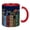 Red, variant on Book Lover Mug Double Sided, Magic Books and Flowers Ceramic Coffee Cup 11 oz, Cute Bookworm Gifts for Readers Writers Teachers Library, Bookshelf Theme Tea Mug for Cozy Reading Corner