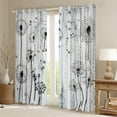 thumbnail image 2 of Manfei Floral Dandelion Blackout Curtains Set of 2 (52x84 Each) for Female Women Men,Rustic Cabin Window Curtains,Retro Vintage Curtains and Drapes,Luxury Bedroom Decor, 2 of 6