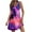 Purple, variant on QUNYINEY Womens Dresses Sleeveless Casual Hawaiian A-Line Dress with Pockets V Neck Beach Mini Sundress